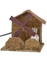 Mulino a vento funzionante cm 15x15x14,5 h altezza, vento