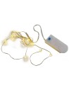 10 warm white micro LEDs with plays of light and batteries included