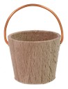 Wooden bucket with a copper handle for statues 11-15 cm