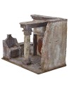 Ambientazione flagellazione di Cristo al foro con poltrona di