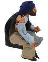 Seated man 15 cm with arm up-down