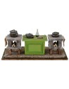 Cucina con accessori per presepe 27x12x10 h per statue 14-15 cm