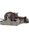 Mallet in motion with working mill