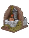 Fontana angolare funzionante in resina cm 9,5x14x12,5 h Mondo