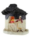 Forno con panettiere in resina funzionante cm 9,6x4,9x10,9 h.
