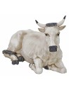 Bue corico bianco per statue 30 cm Pigini Mondo Presepi