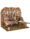 Fuoco funzionante con lampada effetto fiamma cm 20x14x17 h