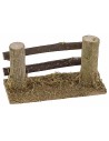Staccionata in legno con 2 pali cm 8x3,5x4,5 h per presepe