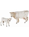 Mucca e vitello Landi Moranduzzo per statue 8-10 cm Mondo
