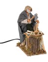 Boscaiolo in movimento 24 cm per presepe Mondo Presepi