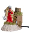 Set tre Re Magi 10 cm in movimento per presepe Mondo Presepi
