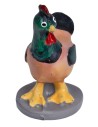 Set 2 galline Oliver con base per presepe Mondo Presepi