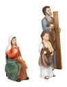 Famiglia di Nazareth 12 cm resina per presepe Mondo Presepi