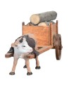 Carro in legno con bue al traino - Cod. FC4B Mondo Presepi