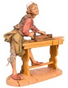 Falegname con pialla 10 cm Fontanini per presepe Mondo Presepi