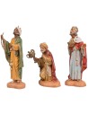 Tre Re Magi cm 10 Fontanini per presepe Mondo Presepi