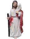 Gesù con pecorelle 10 cm in resina statuine pasquali per