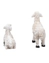 Gesù con pecorelle 10 cm in resina statuine pasquali per