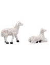 Gesù con pecorelle 10 cm in resina statuine pasquali per