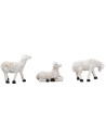 Gesù con pecorelle 10 cm in resina statuine pasquali per
