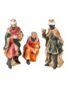 Set natività 10 soggetti 11 cm in resina per presepe Mondo