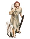 Pastore con bastone e pecore serie 9/10 cm in resina per