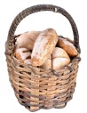 copy of Cesto intrecciato in vimini con pane assortito in