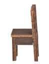 Sedia in legno cm 2x2,5x5 h per statuine 9/10 cm per presepe