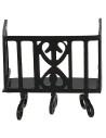 Balcone nero in metallo cm 4,8x2,7x3 h Mondo Presepi