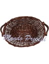 Cesto in vimini scuro cm 52x38x12 h. Mondo Presepi
