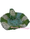 New - Ruscello - Lago Ø 36 cm in resina con pompa: Mondo Presepi