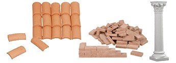 ACCESSORI IN TERRACOTTA E RESINA