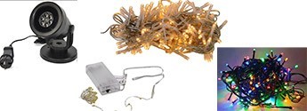 LUCI PER DECORAZIONI E PROIETTORI