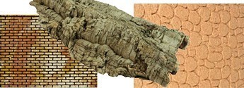 Corteccia sughero e fogli