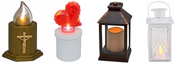 LUMINI VOTIVI, CANDELE E LANTERNE